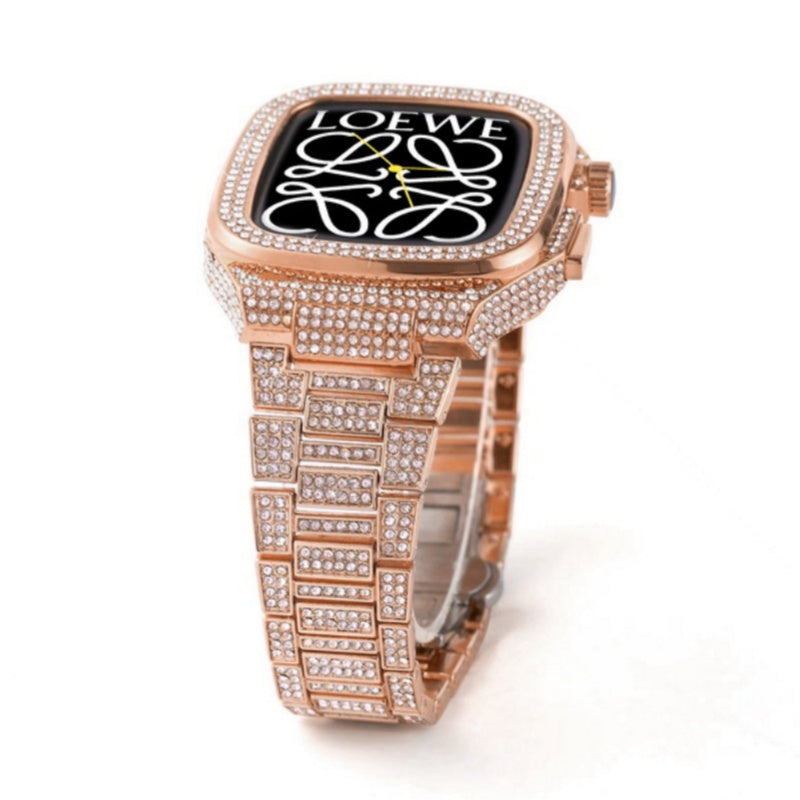 NovaLux rostfritt stållänk för Apple Watch 44/45 mm