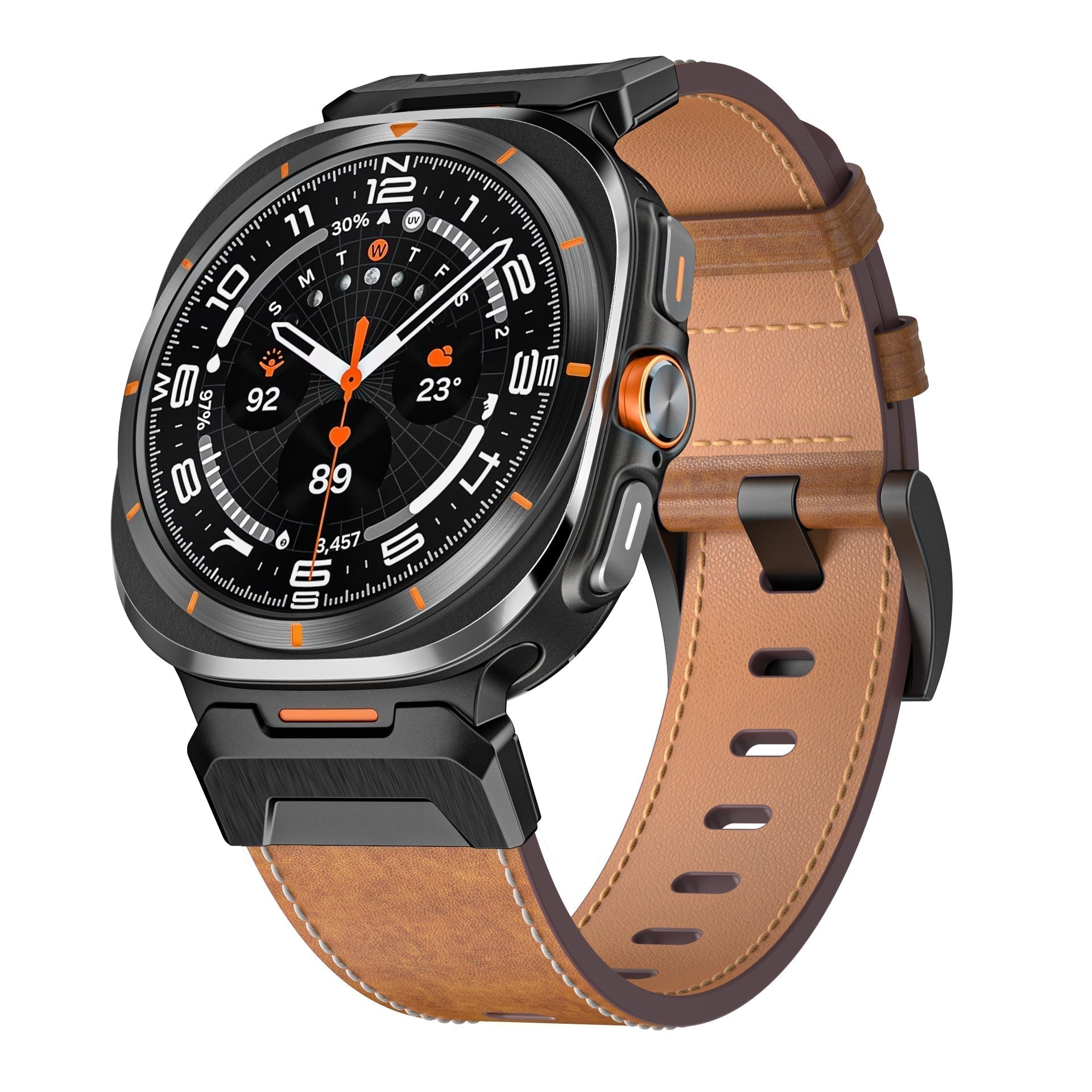 StormForge taktinen nahkaranneke Galaxy Watch Ultra -kelloon