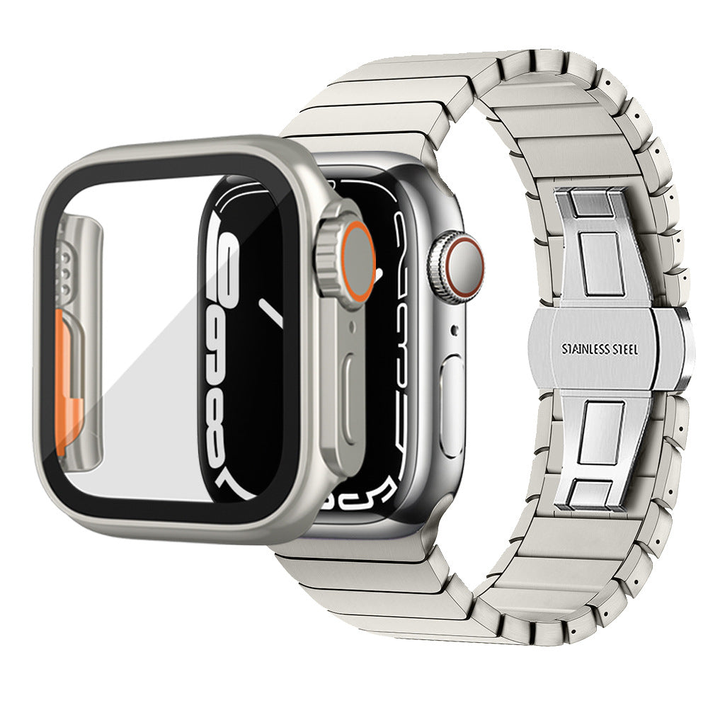 NovaGuard Vandtæt Ultra-Tyndt Apple Watch Cover med 9H Glas