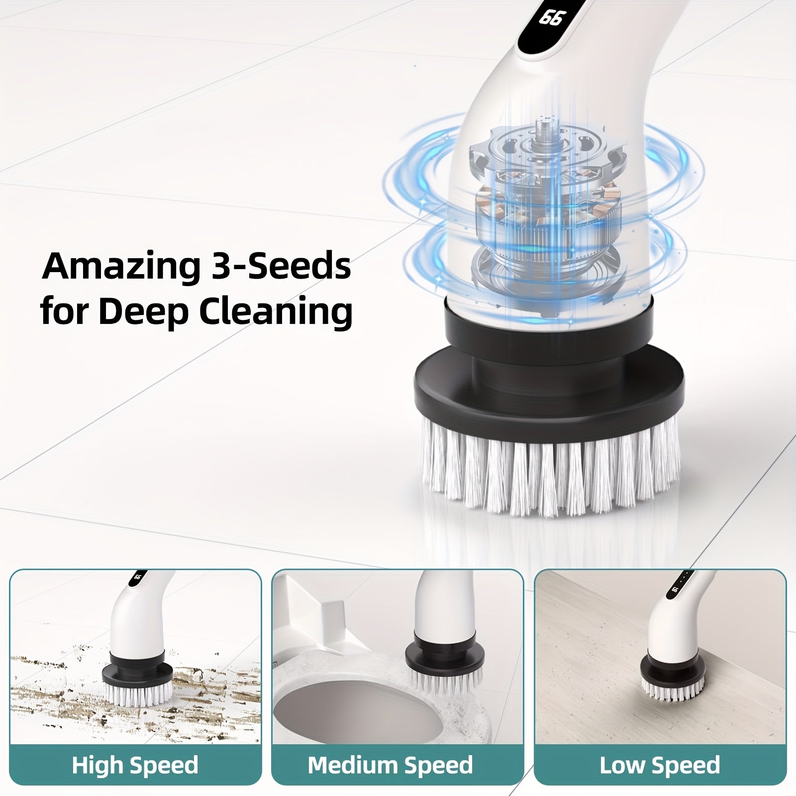 Cleanswift Ev ve Araba için 9'lu Güçlü Temizlik Fırçası Seti