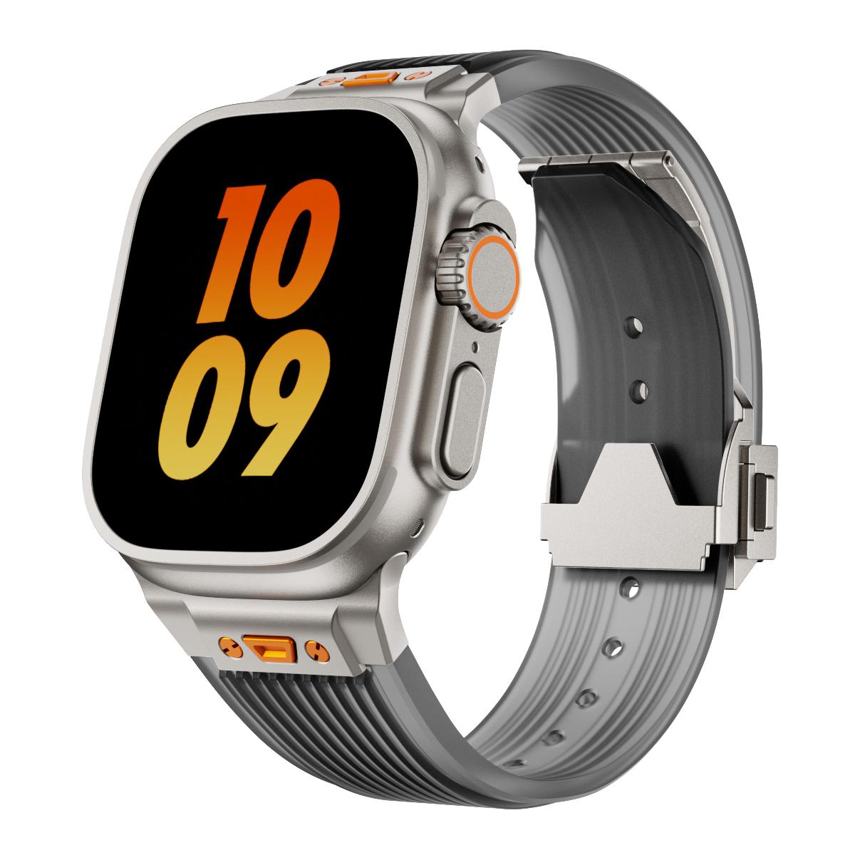 Bracciale in silicone traslucido RM per Apple Watch