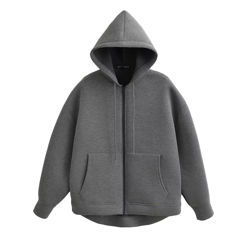 Aster Damen Zip-Hoodie mit großen Fronttaschen für ganzjährigen Komfort