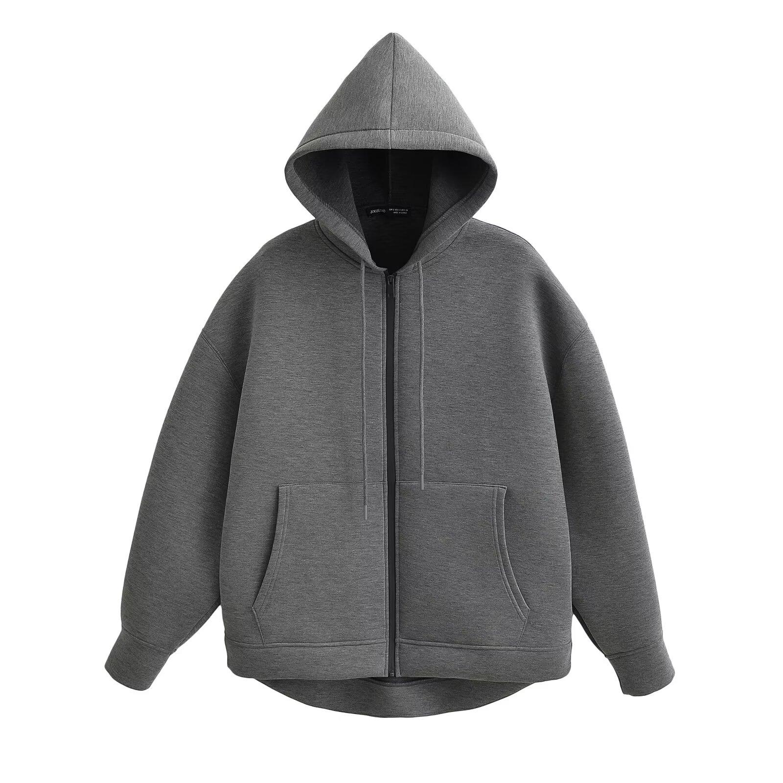 Aster Damen Zip-Hoodie mit großen Fronttaschen für ganzjährigen Komfort
