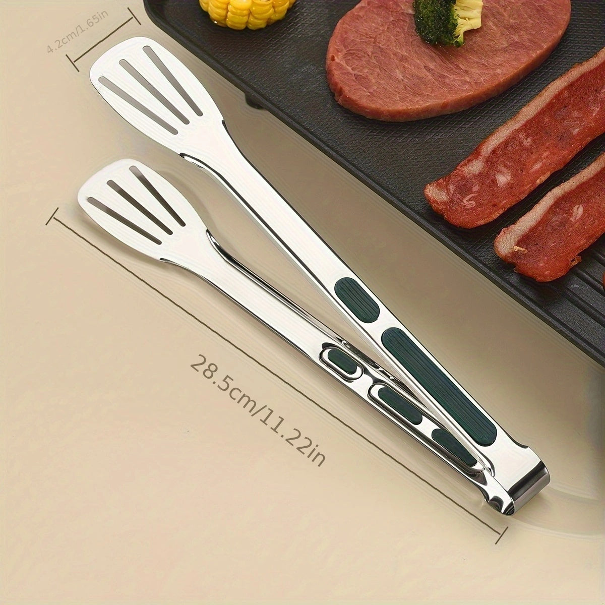 Servetong Stainless Steel Tongs With Secure Grip For Precise Serving