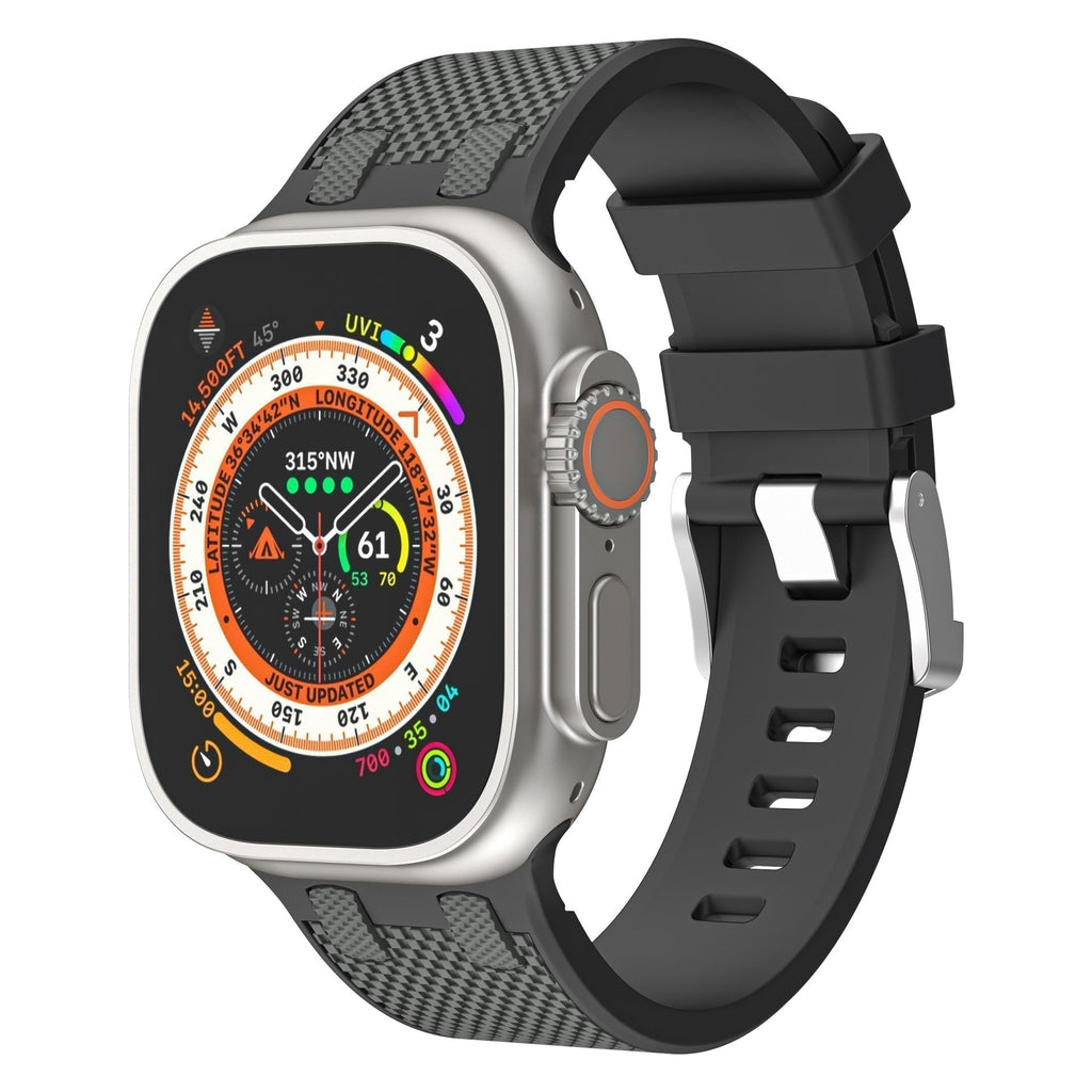 VeloraFlex dvoubarevný silikonový řemínek pro Apple Watch Comfort Fit