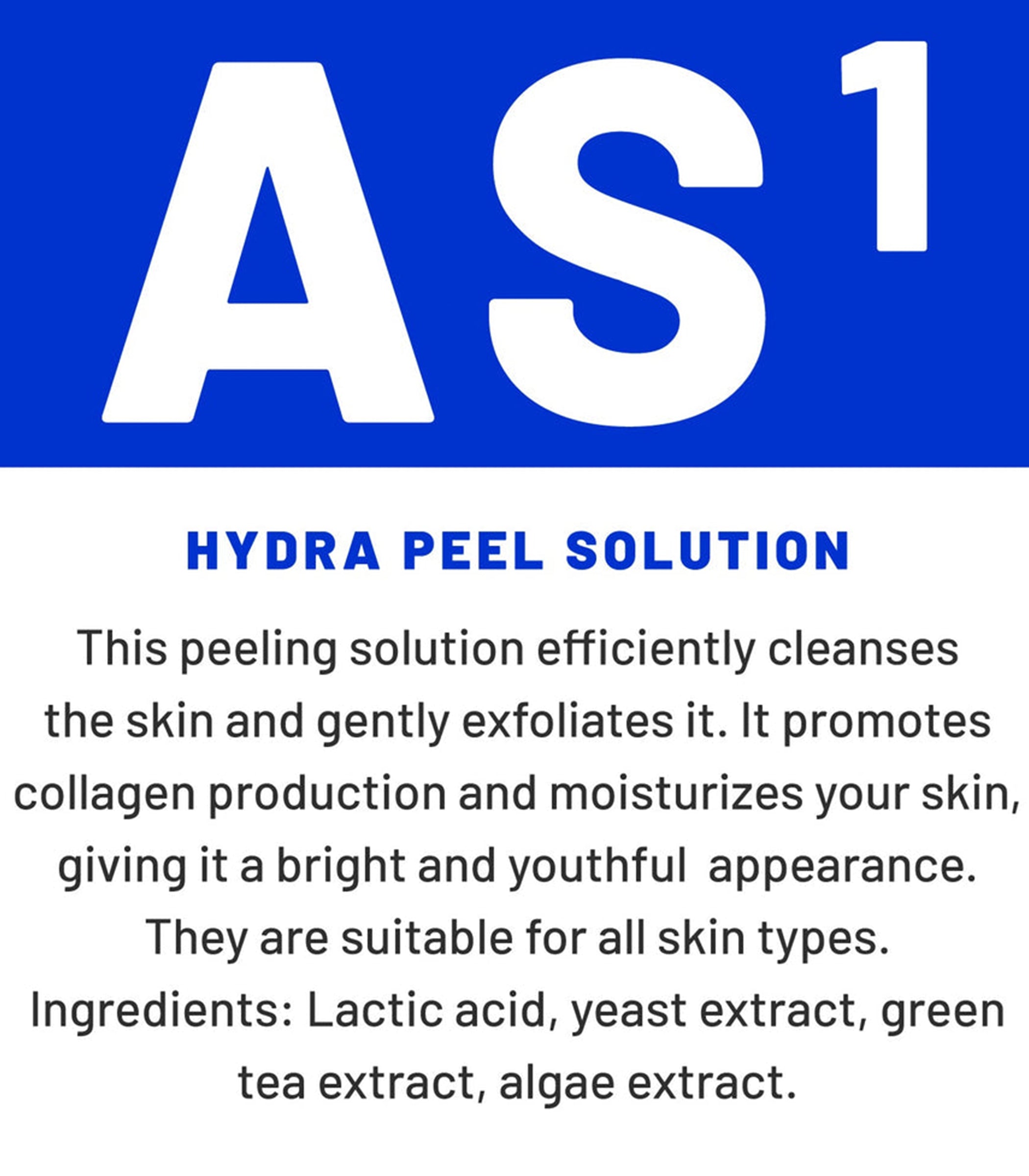 Sada HydroGlow AS1 SA2 AO3 Peel sérum 400 ml každé pro obličejové systémy