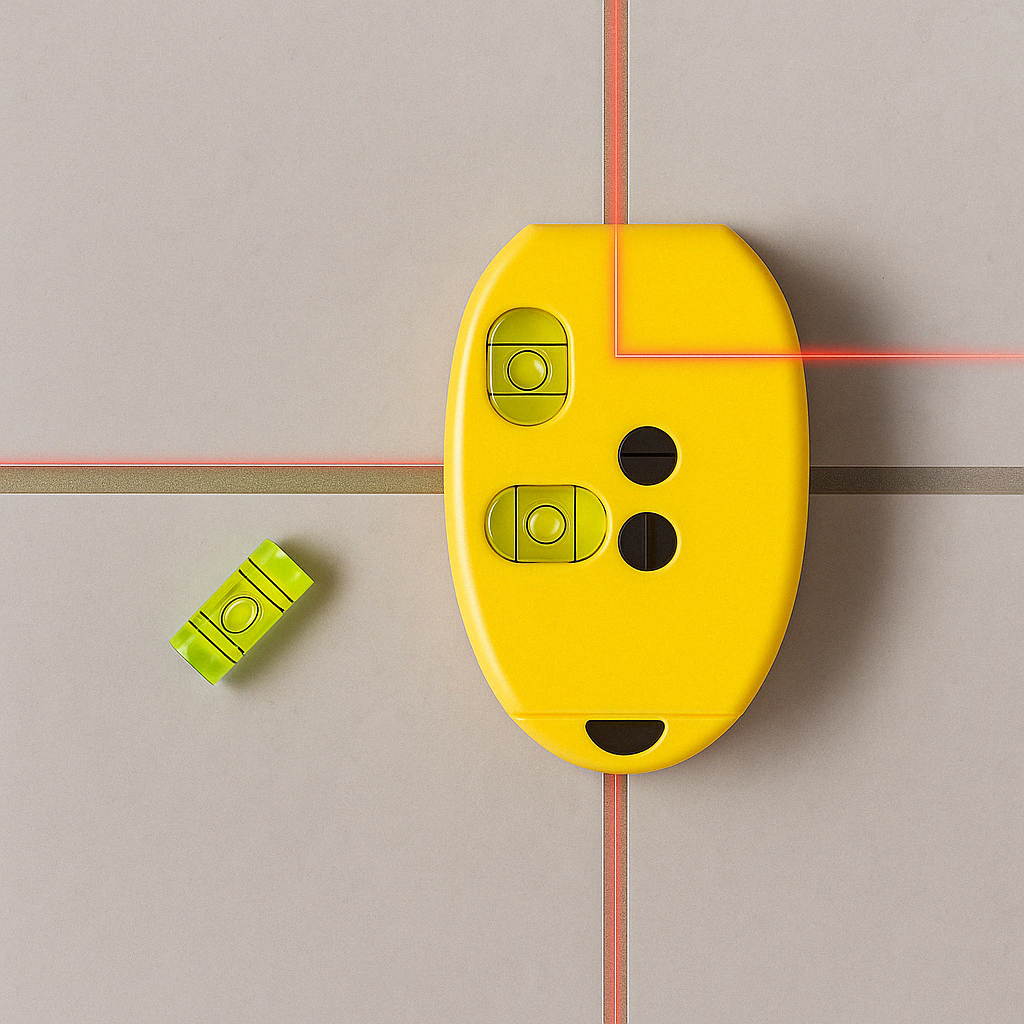 Präzisions-Laserwasserwaage mit 90-Grad-Winkel für genaue Heimwerker-Layouts