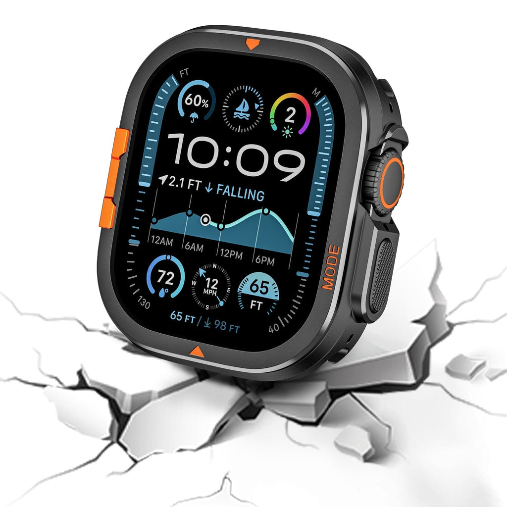 Custodia in metallo robusta Alpine per la protezione dell'Apple Watch