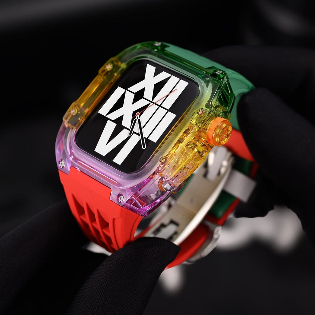 NovaFlex Multicolor Fluororubber Case Kit For Apple Watch
