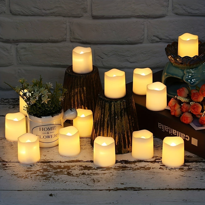 Conjunto de Velas LED Sem Chama Glow Haven para Férias Aconchegantes