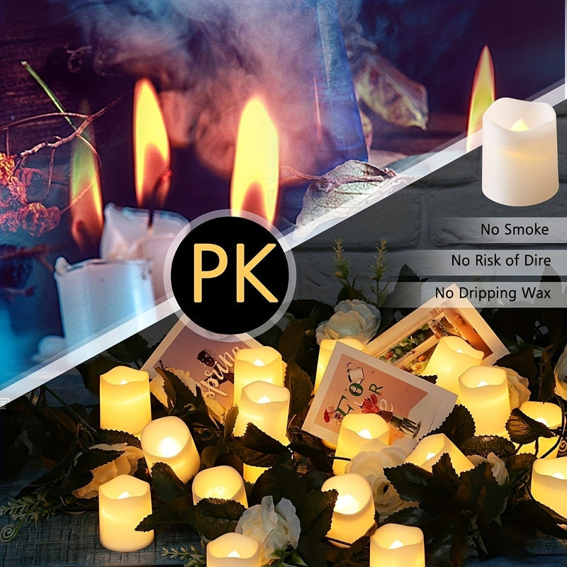 Conjunto de Velas LED Sem Chama Glow Haven para Férias Aconchegantes