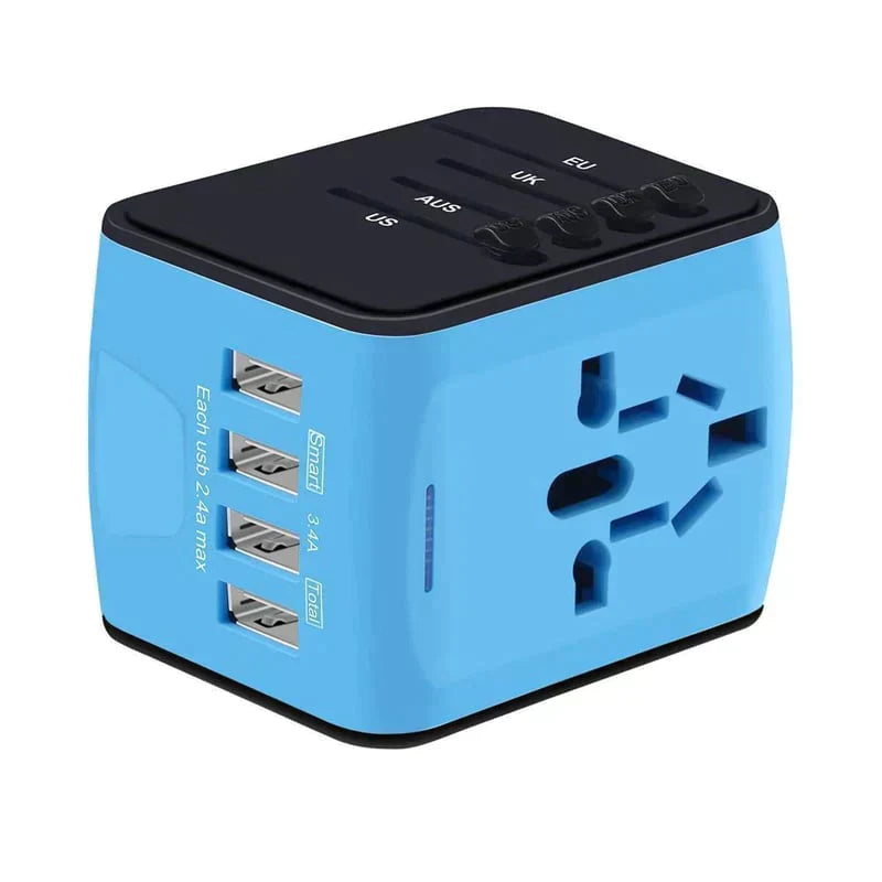 Globaler Reiseadapter 100V 220V für weltweiten Einsatz überall