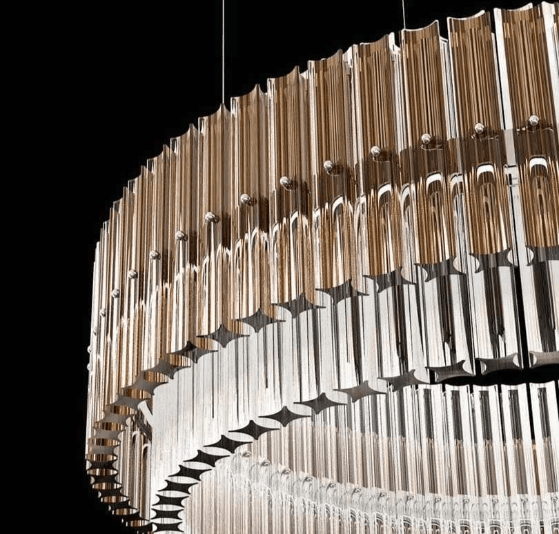 Candeeiro de Cristal em Vidro Aurelia para Iluminação Intemporal de Casa