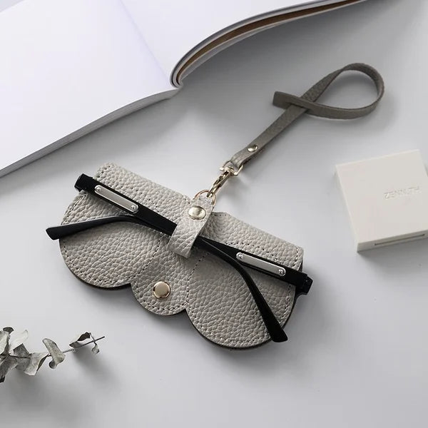ShadeShield Soft Leather Sunglasses Case