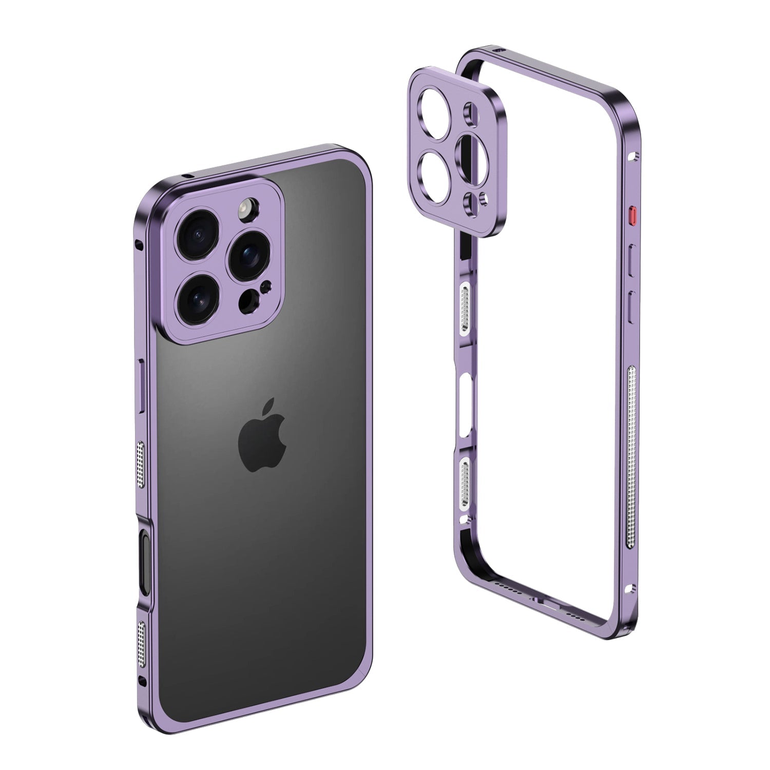 iPhoneおよびその他のデバイス用AeroGuardアルミニウムMagSafeバンパーケース