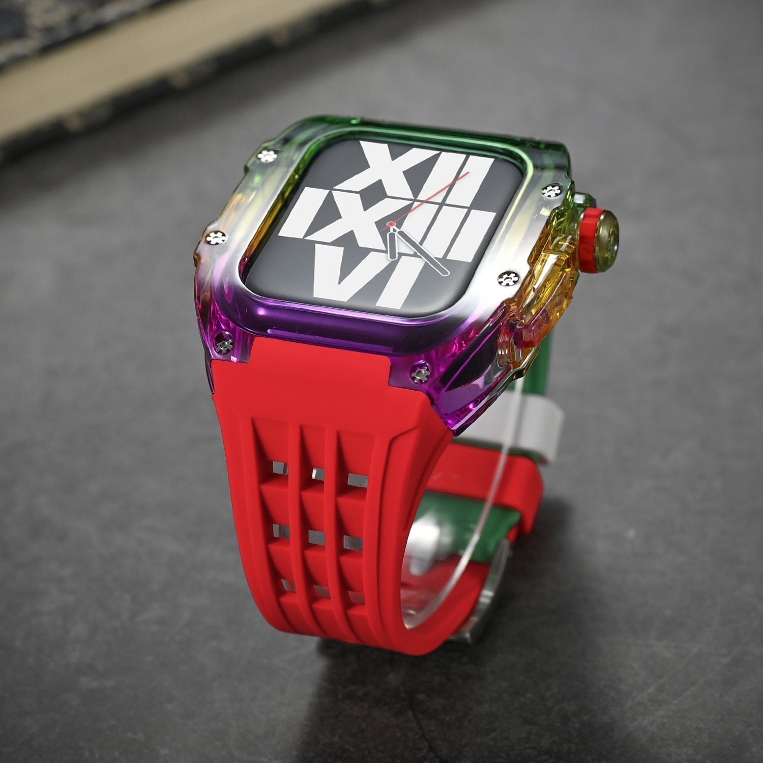 NovaFlex Multicolor Fluororubber Case Kit For Apple Watch