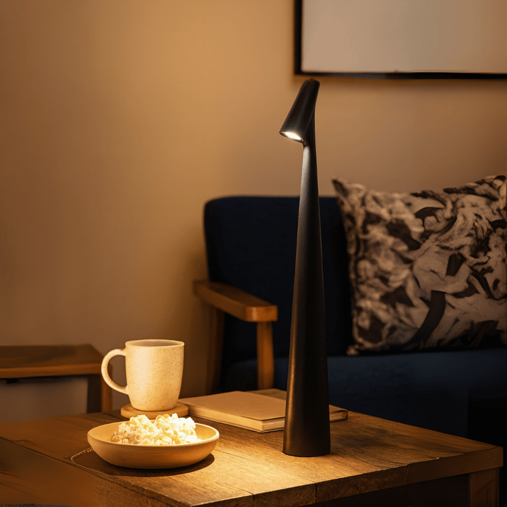 Rechargeable Cordless Table Lamp For Indoors Or Outdoors, Stylish And Practical