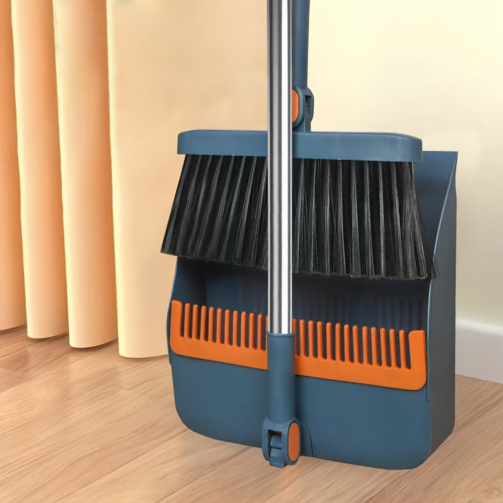 Set Scopa a Manico Lungo Rotante Cleansweep Pro e Paletta con Denti a Pettine