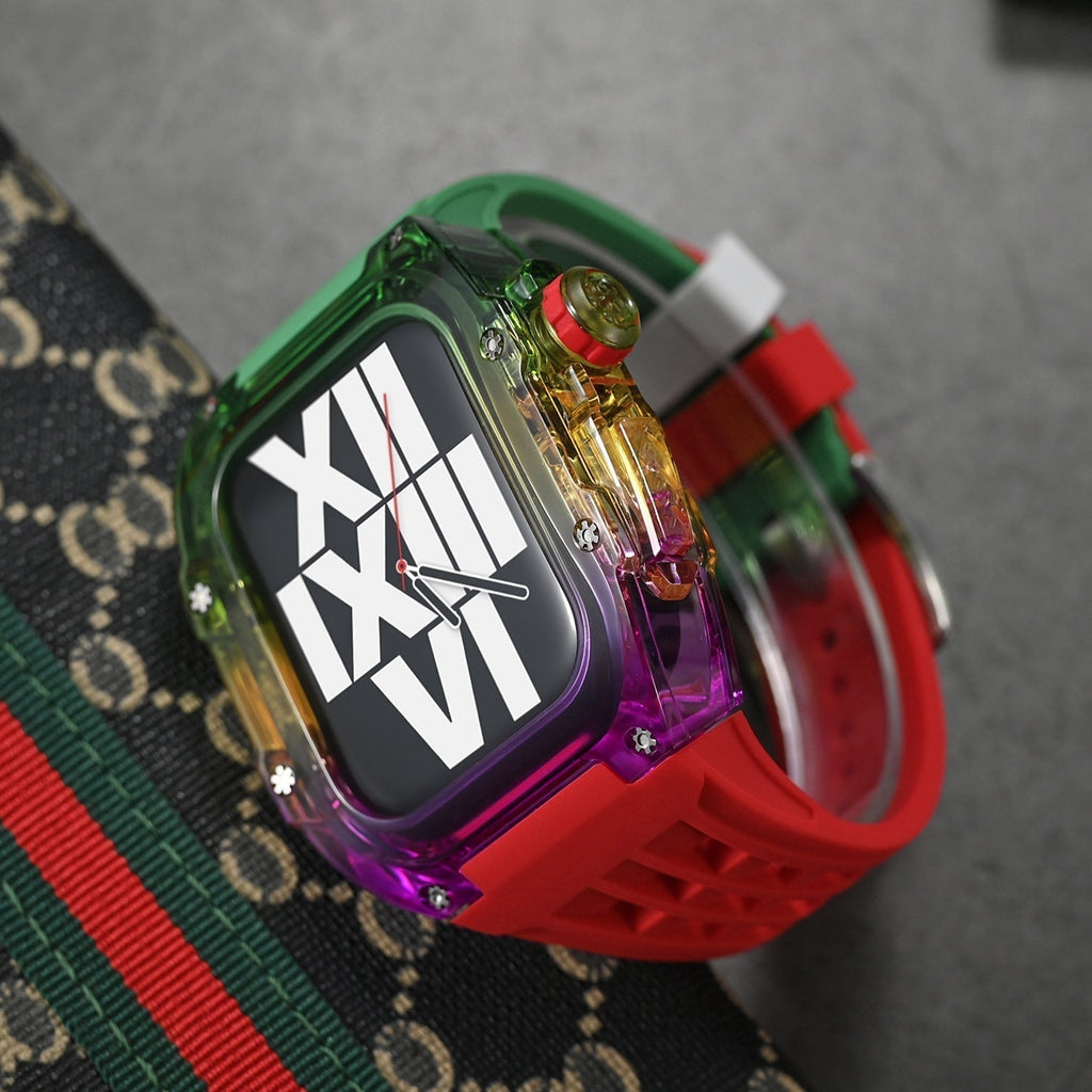 NovaFlex Multicolor Fluororubber Case Kit For Apple Watch