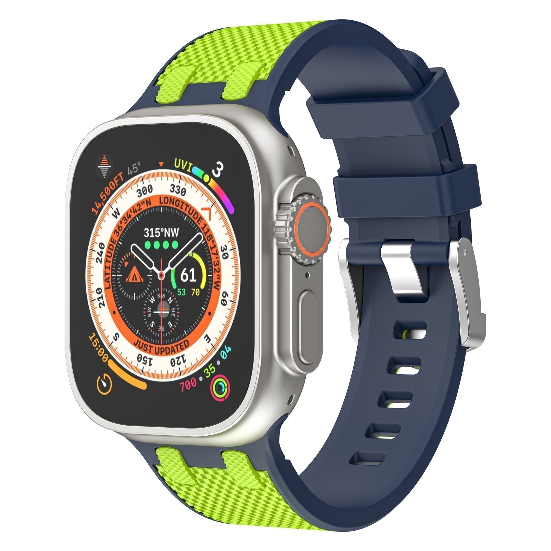 VeloraFlex dvoubarevný silikonový řemínek pro Apple Watch Comfort Fit