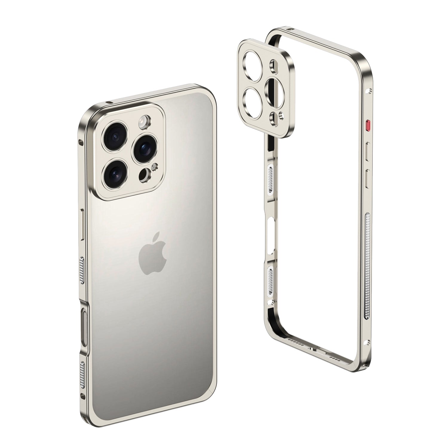 iPhoneおよびその他のデバイス用AeroGuardアルミニウムMagSafeバンパーケース