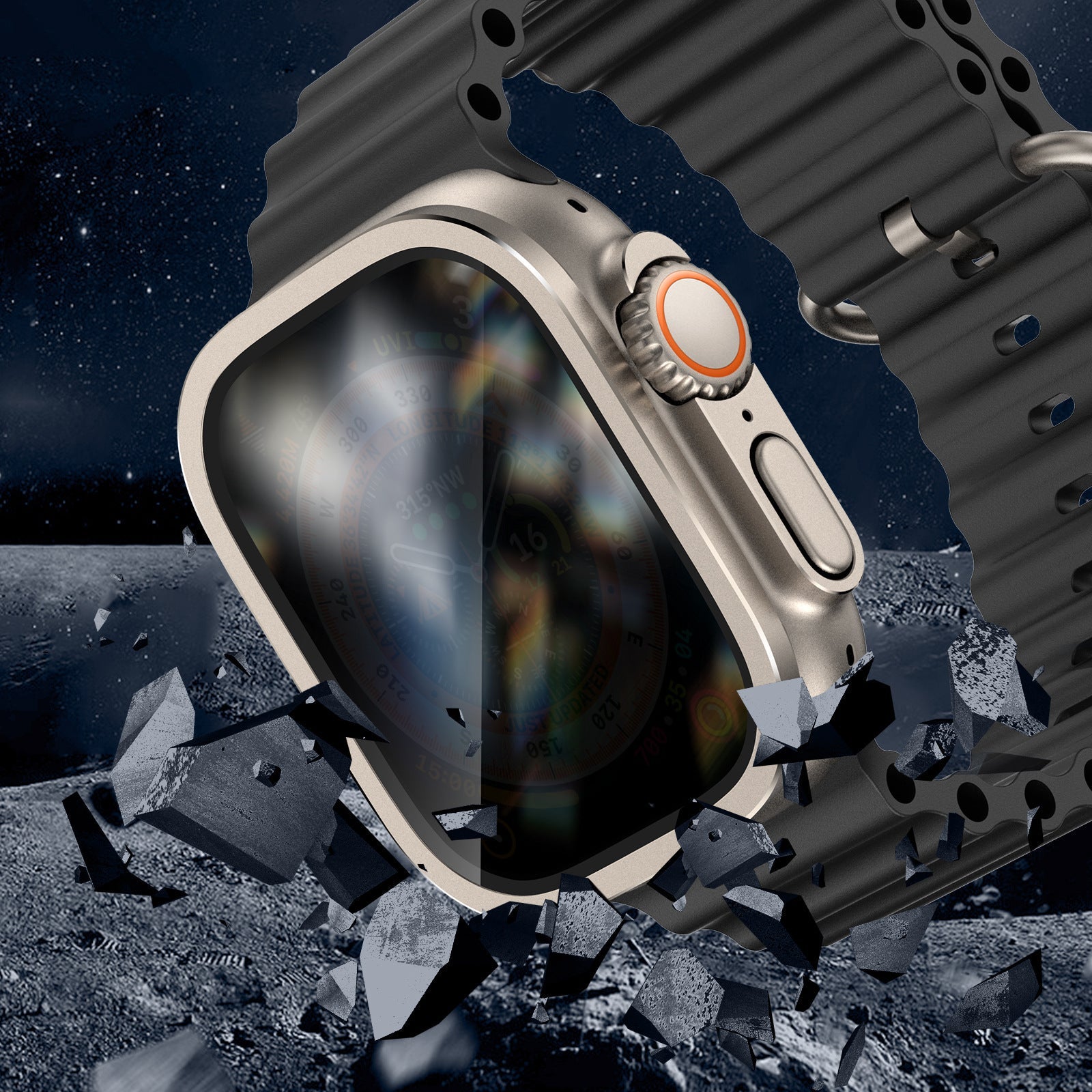 SkyGuard titanový ochranný kryt soukromí pro Watch Ultra 2