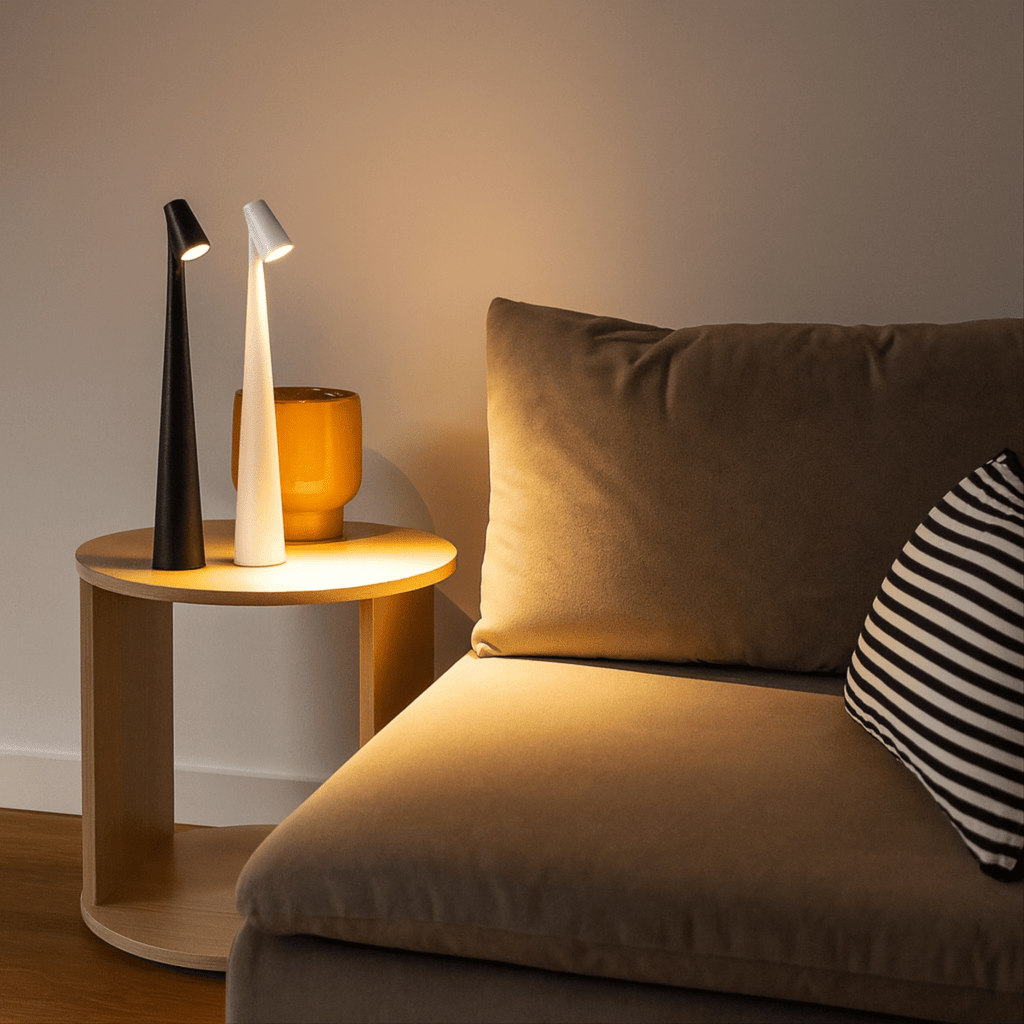 Rechargeable Cordless Table Lamp For Indoors Or Outdoors, Stylish And Practical