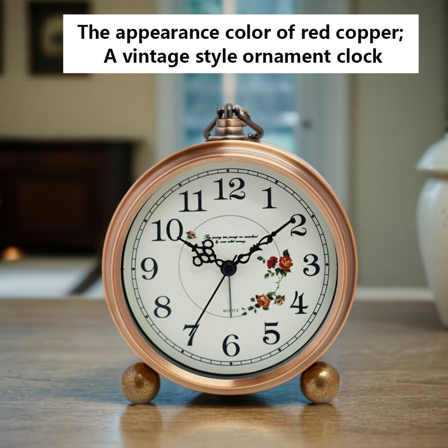 Despertador Europeu VintageTick em Metal com Design Retro