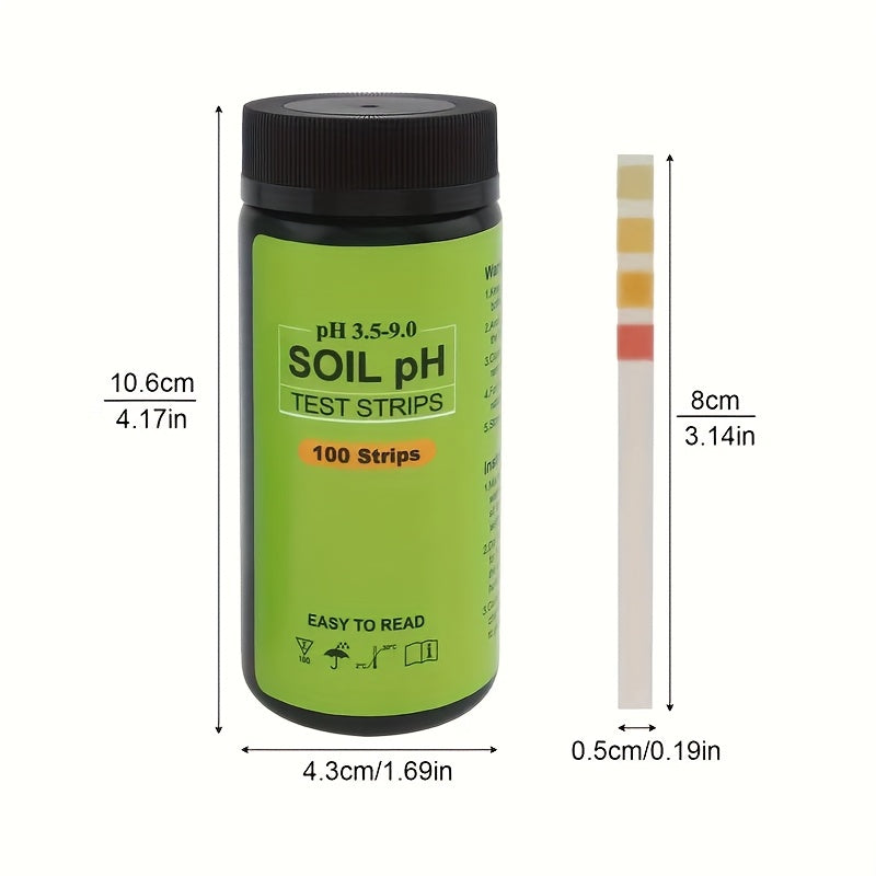 Soilcheck 100 pH testovací proužky pro zahradu a trávník