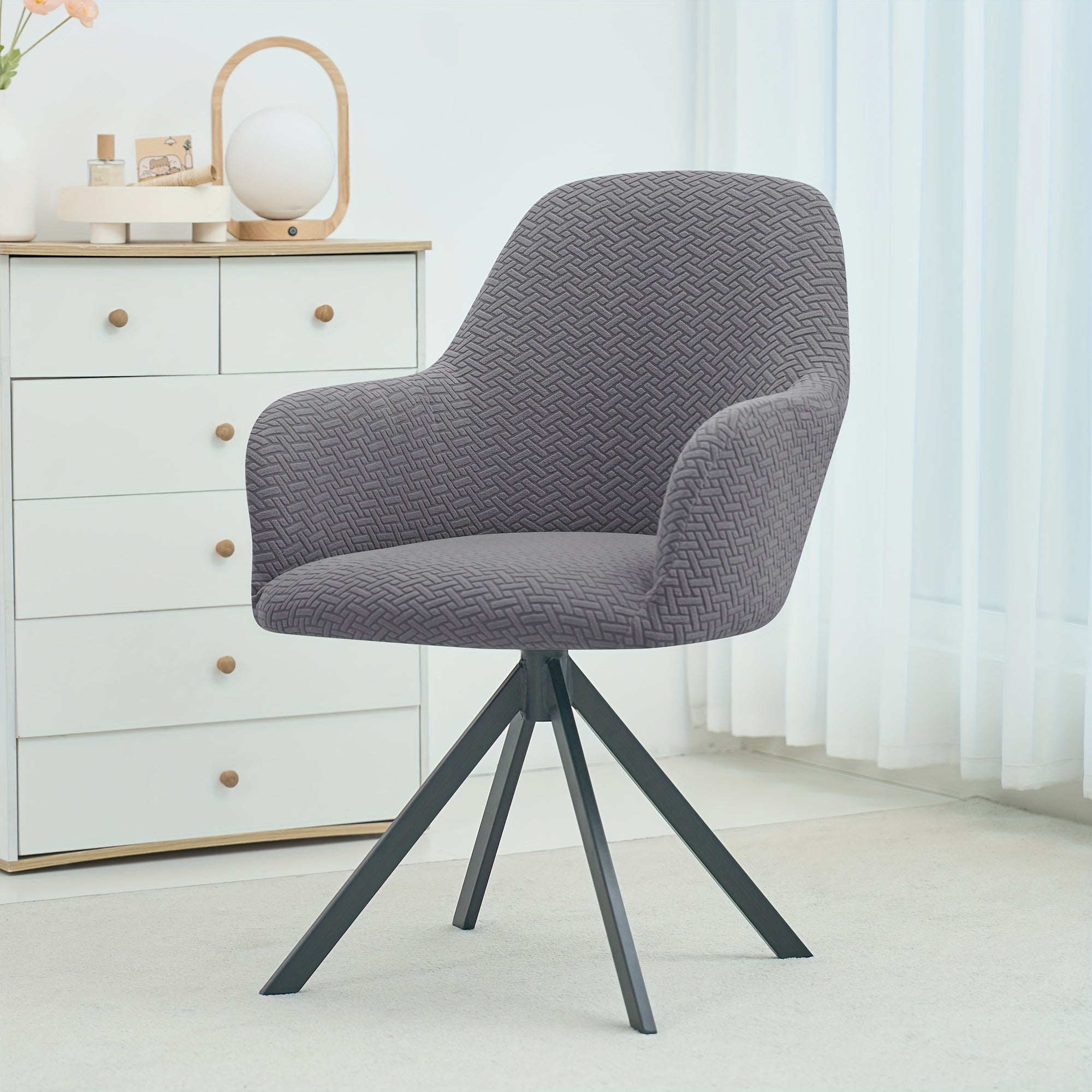 Velvora Highback Tailored Chair Cover For Elegant Dining