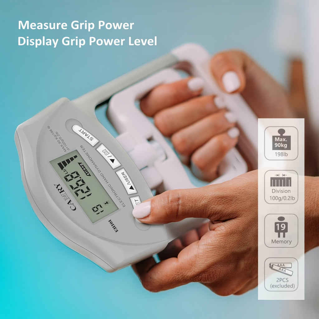 Gripmeter Pro Digitalt greppstyrkemätare med automatisk registrering