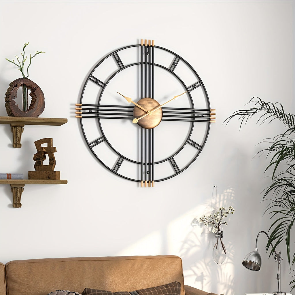 Nástěnné hodiny Casaelix Geometric Cross s minimalistickým designem a tichým chodem