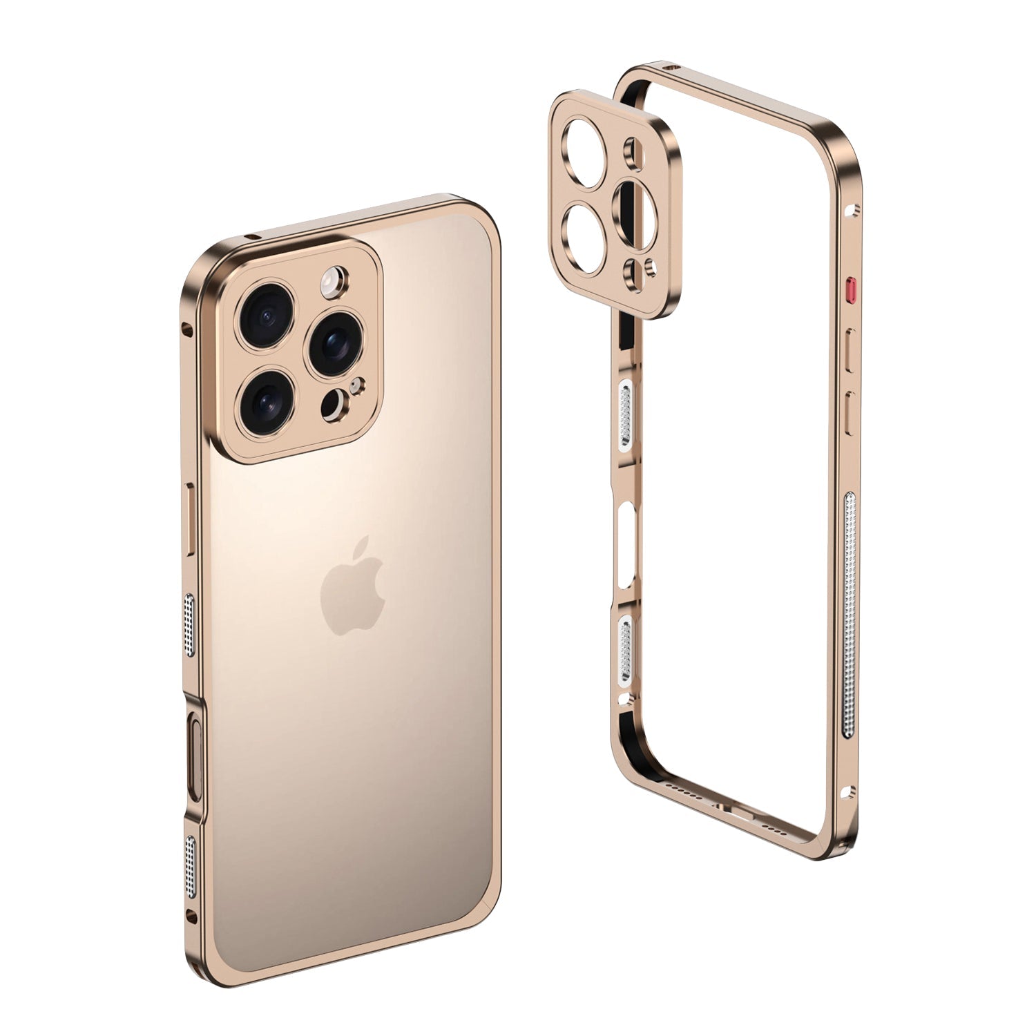 iPhoneおよびその他のデバイス用AeroGuardアルミニウムMagSafeバンパーケース