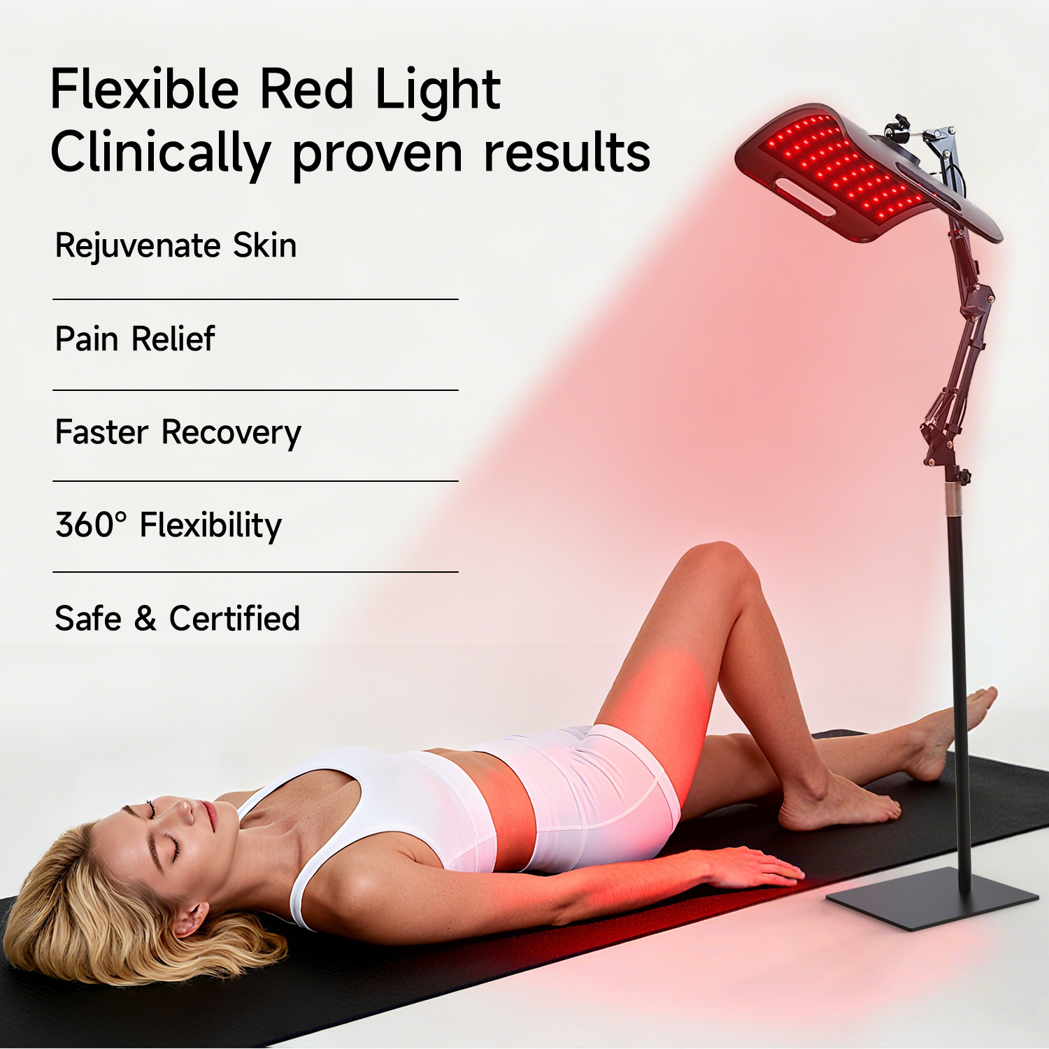 Red Light Panel For Skin Wellness And Full-Body Recovery
