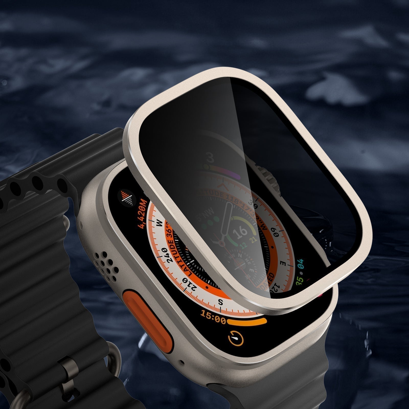 SkyGuard titanový ochranný kryt soukromí pro Watch Ultra 2