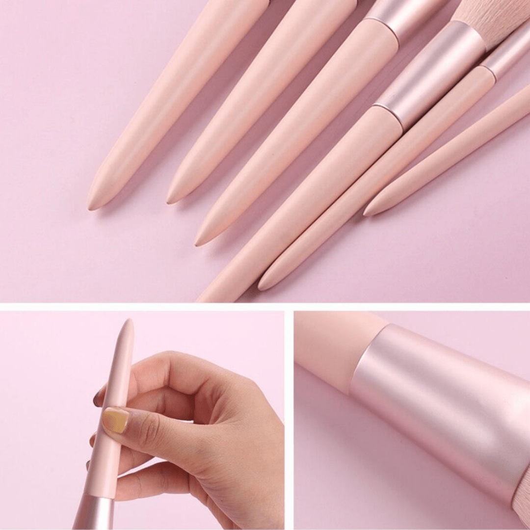 Ensemble de 11 pinceaux de maquillage Lumina Glow pour une finition professionnelle impeccable