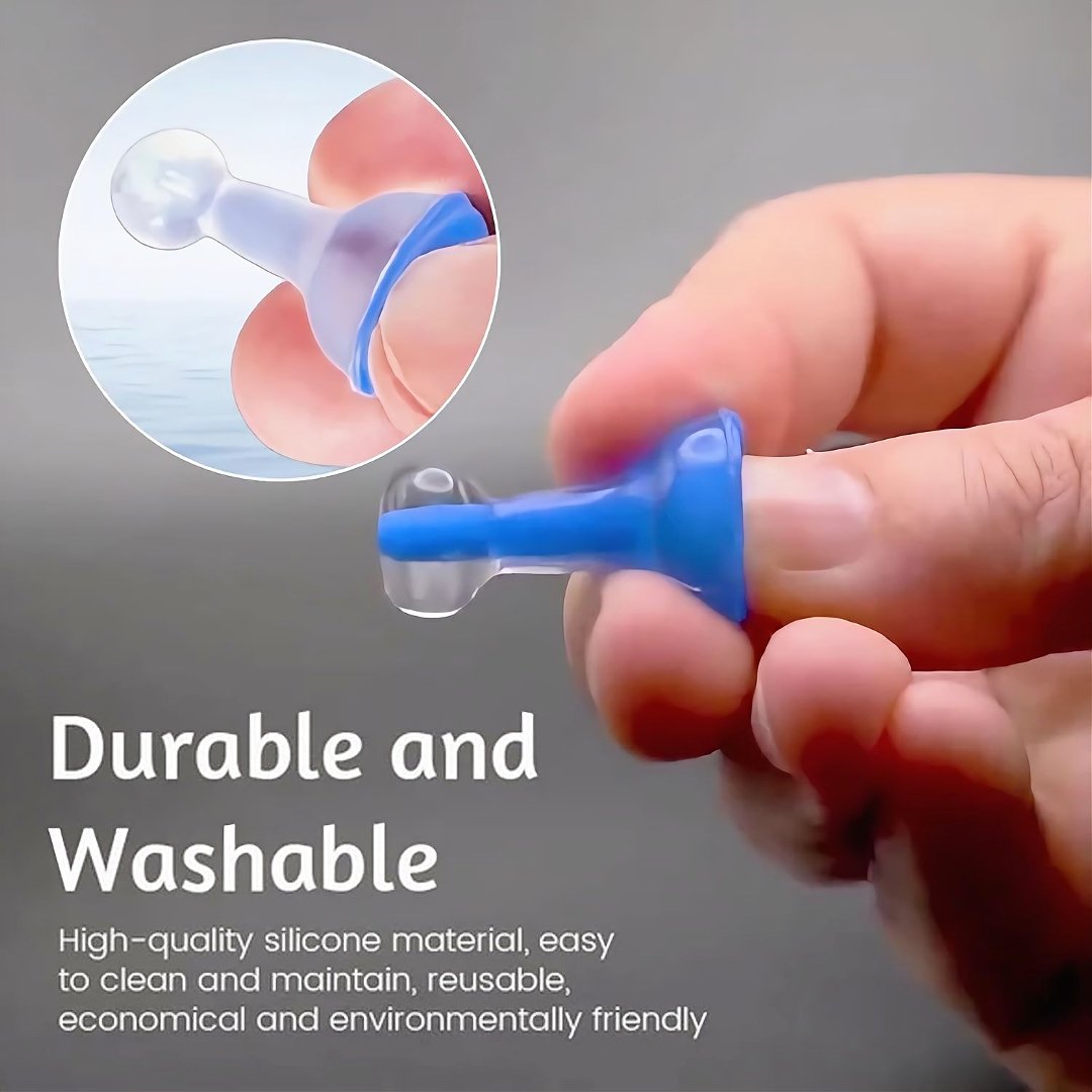Inflatable Reusable Earplugs With 35 dB Noise Reduction And Medical Silicone Waterproof