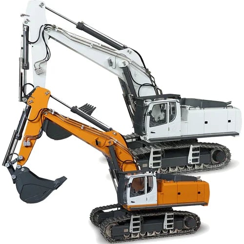 Hydraulický bagr G308H v měřítku 1/14 s kovovou konstrukcí pro nadšence