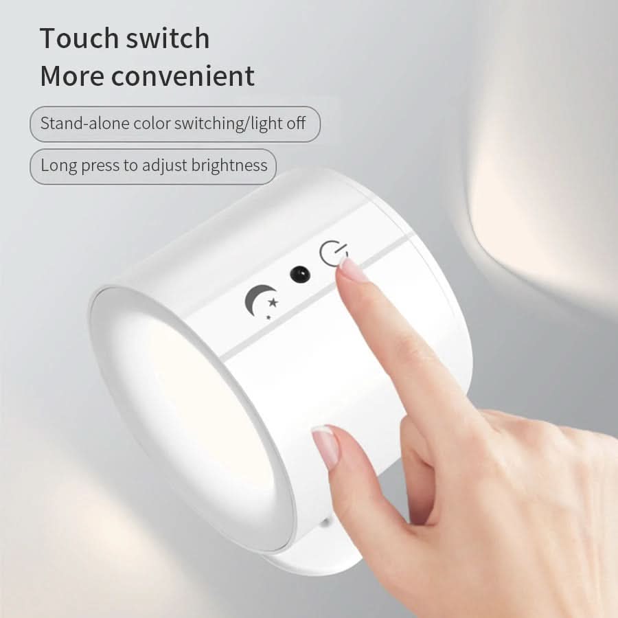 NovaLume LED-Wandlampe dimmbar, 360 Grad drehbar für Wohnzimmer