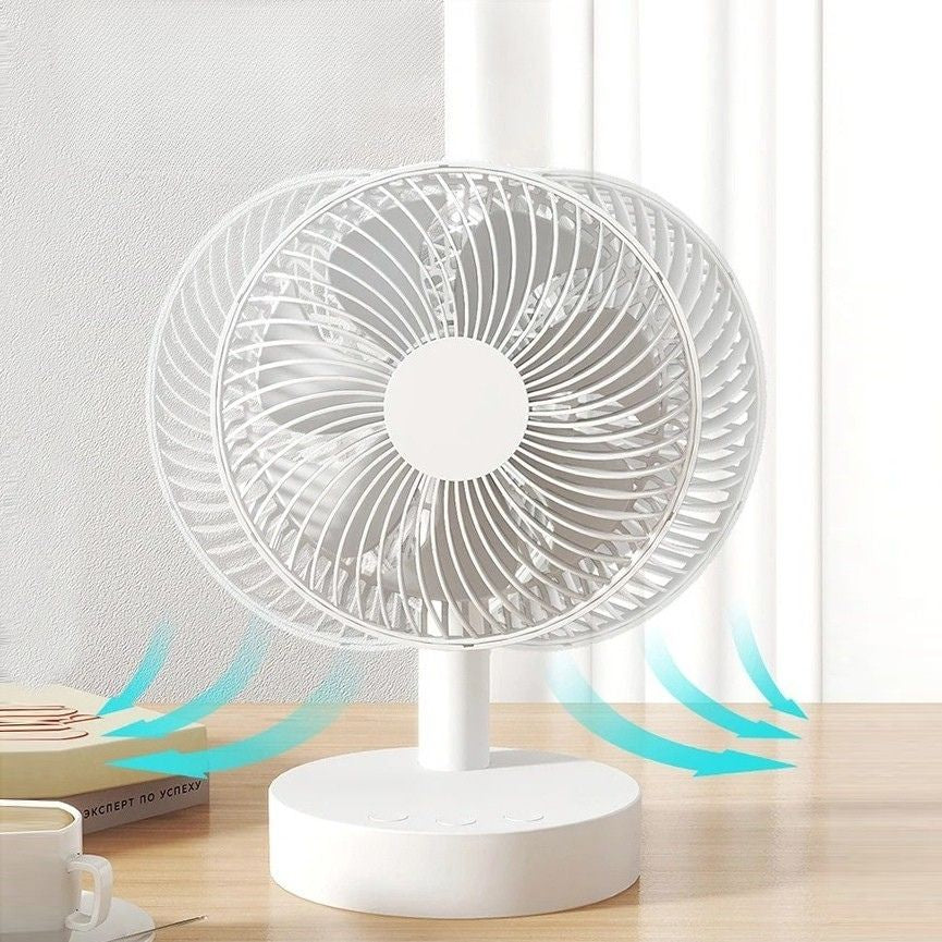 AeroNest stolní ventilátor bílý s odnímatelným krytem kompaktní čtyři rychlosti tichý