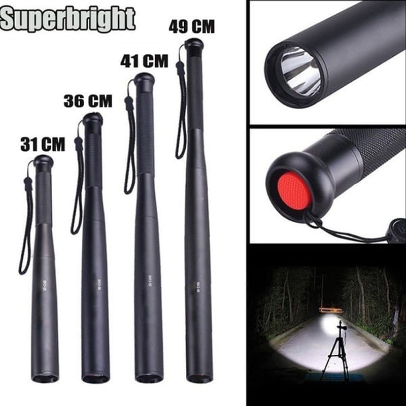 NovaBat Aluminum Alloy Baseball Bat LED Flashlight With Three Modes