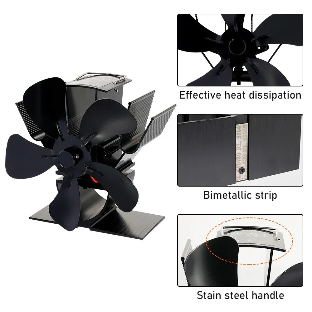 Ventilatore per stufa a legna per stufe a legna e riscaldamento domestico