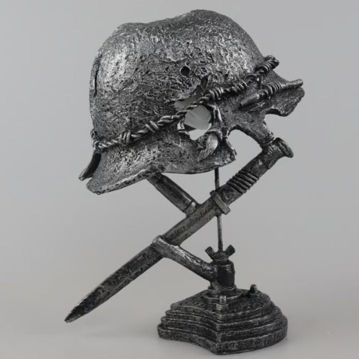AntiqueLume Steel Helmet Lamp For Historic Home Decor