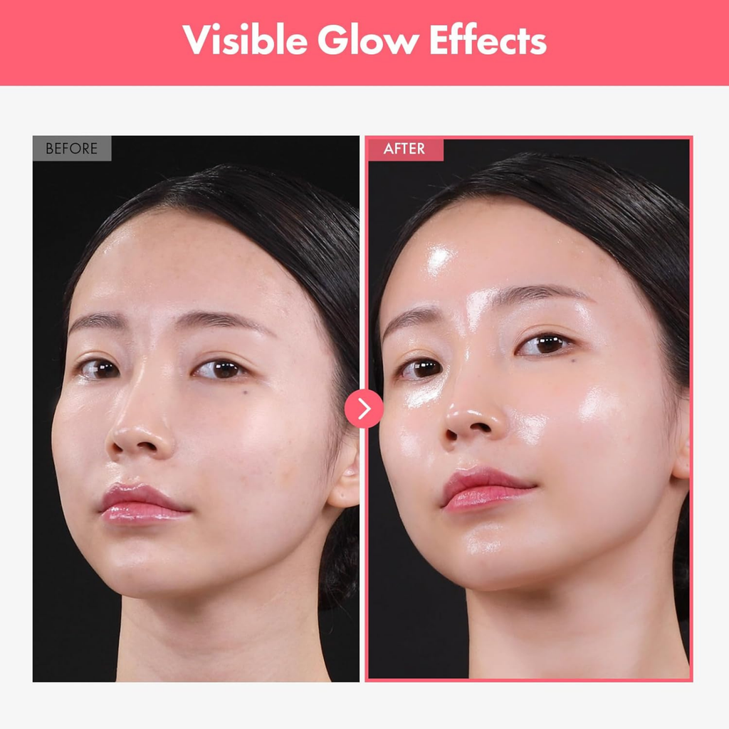 LuminaGlow Glass Skin Mask With Collagen For Smoother Complexion