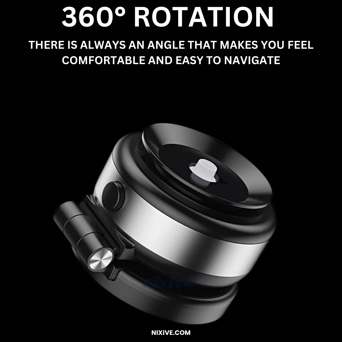 GripNova 360 Phone Mount With Strong Suction For Fast Secure Positioning