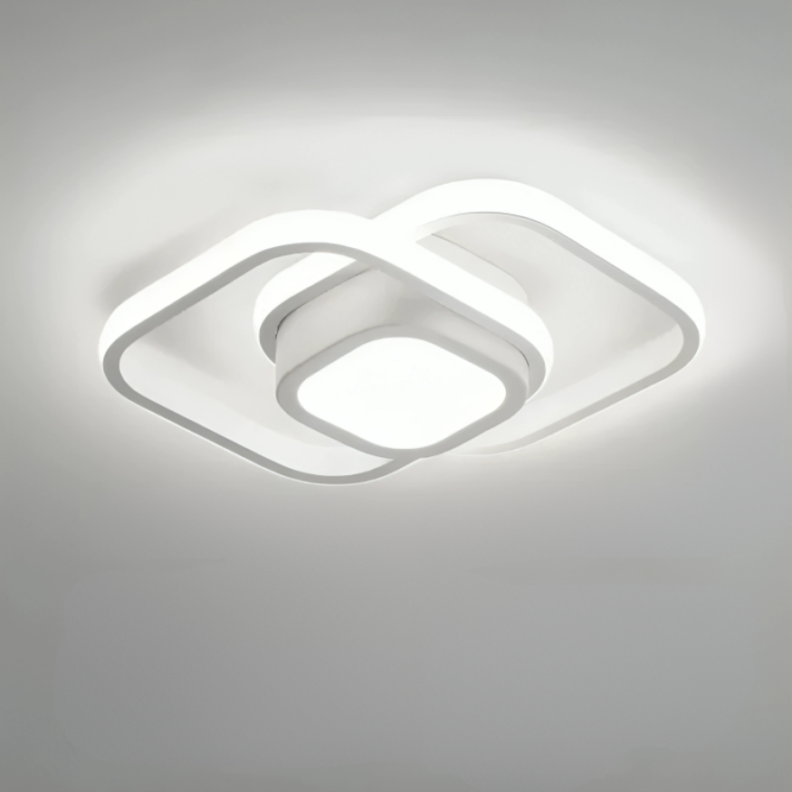 NovaLume Dual Rings LED-Deckenleuchte für Wohnzimmer