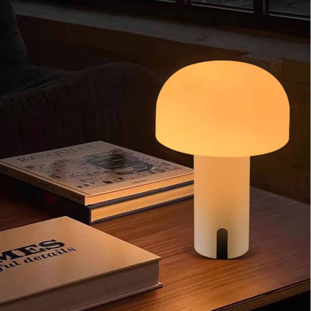 Lámpara de mesa ambiental LED Mushroom para decoración del hogar por Luma