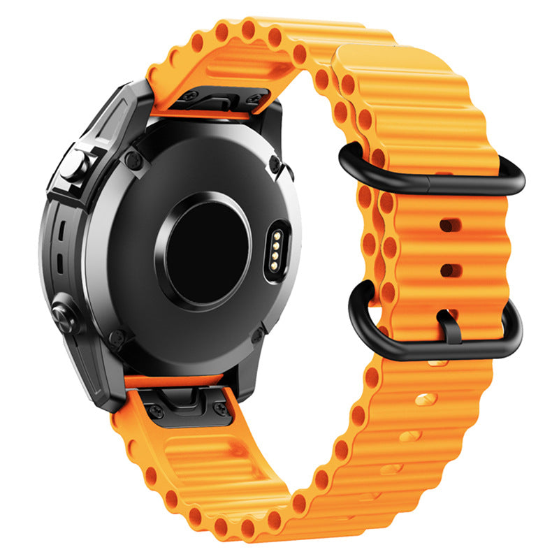 Brățară AquaStride Ocean pentru ceasuri Garmin de 22mm și 26mm din silicon