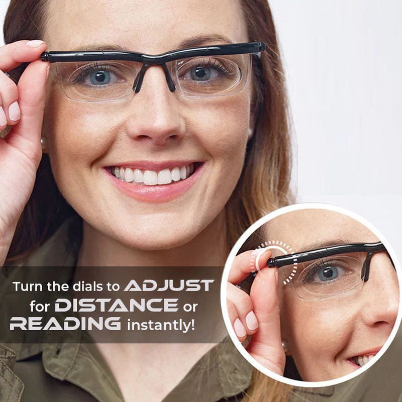 VisionShift Adjustable Focus Glasses For Everyday Reading And Vision Clarity