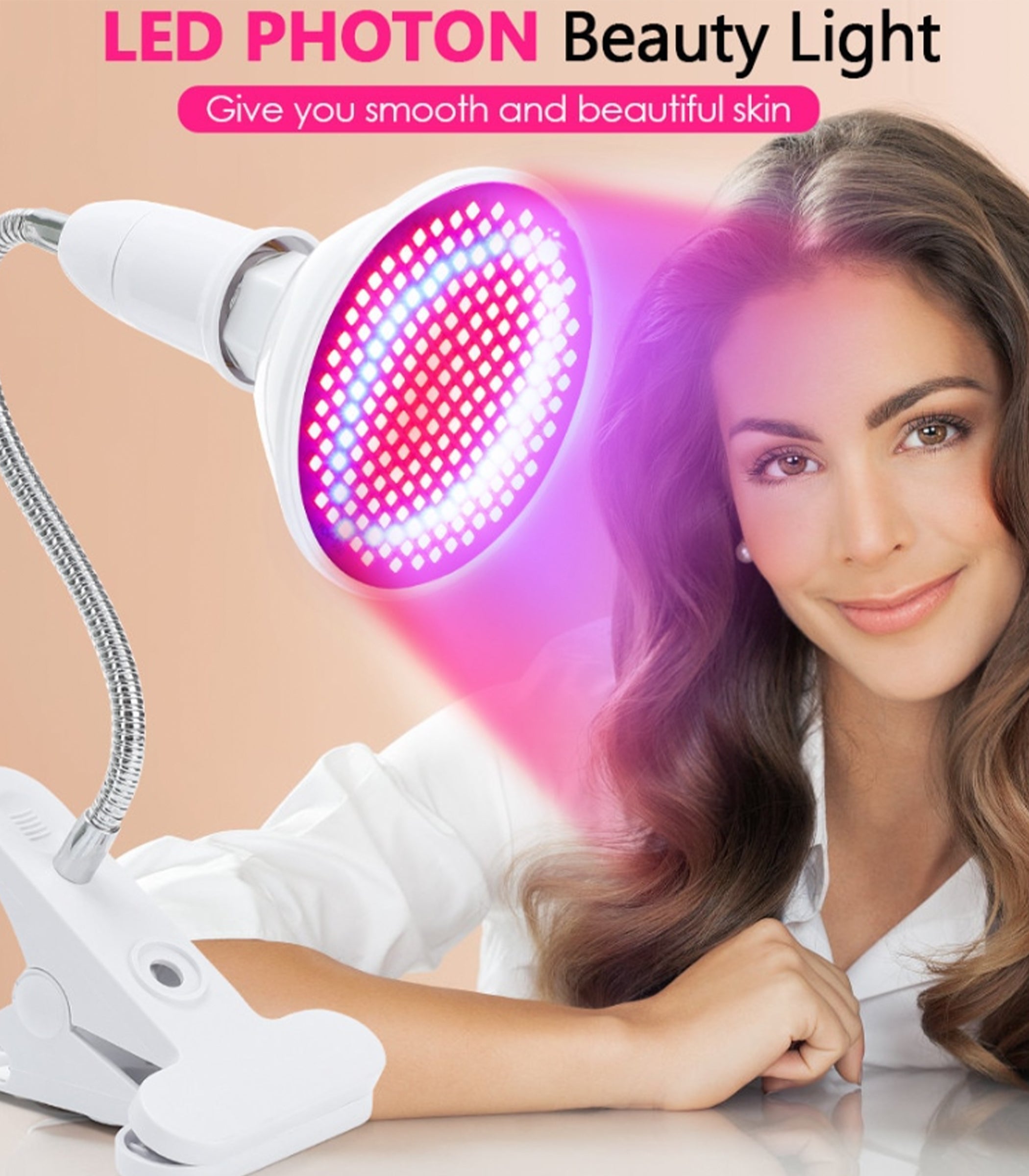 Lampa VitalGlow pro terapii červeným světlem s 660nm červeným a 850nm infračerveným zářením